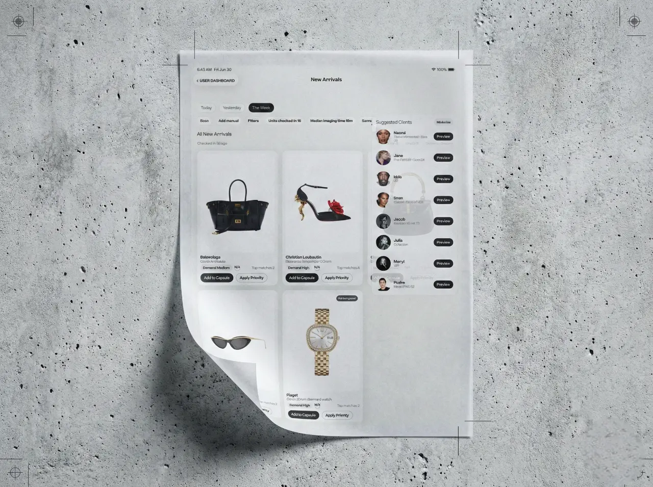 Merchandising Intake — Immediate Sell-Through.